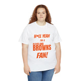 Cleveland Browns Football Unisex Heavy Cotton Tee