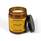 Overcome Scented Soy Candle (Multi-Size, Amber Jar)
