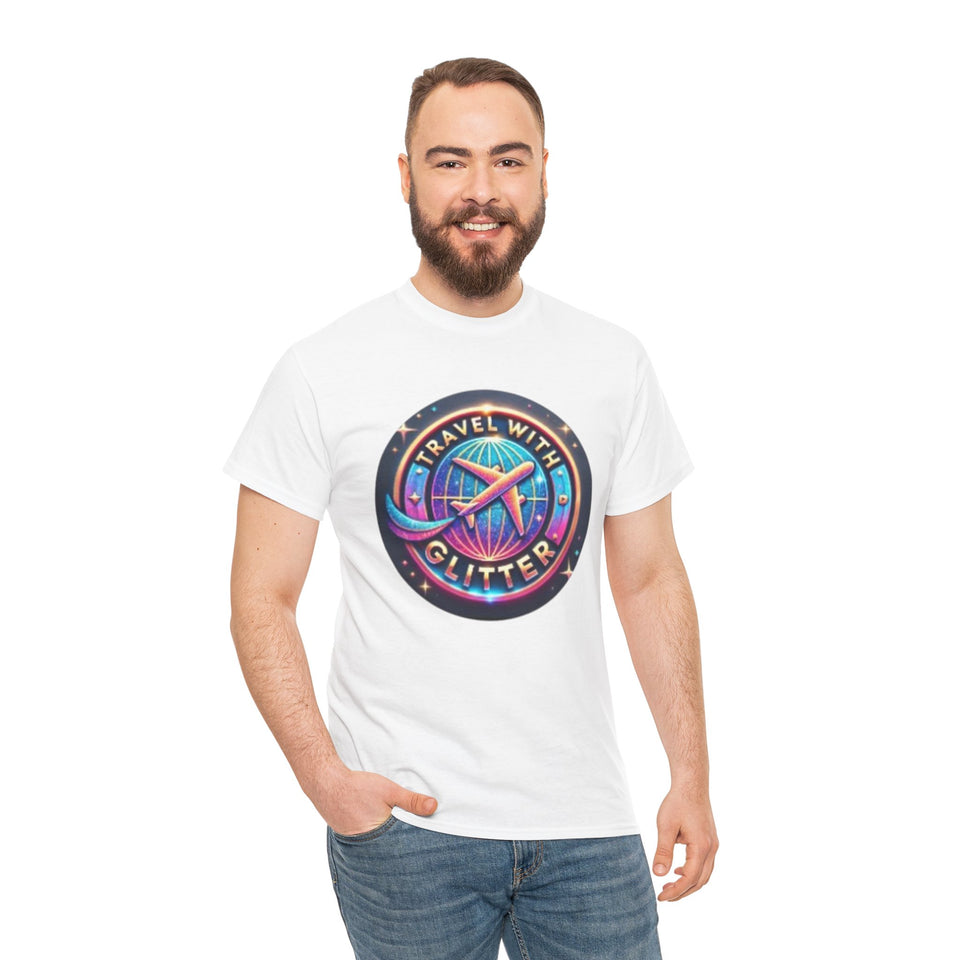 Travel With Glitter Unisex Heavy Cotton Tee