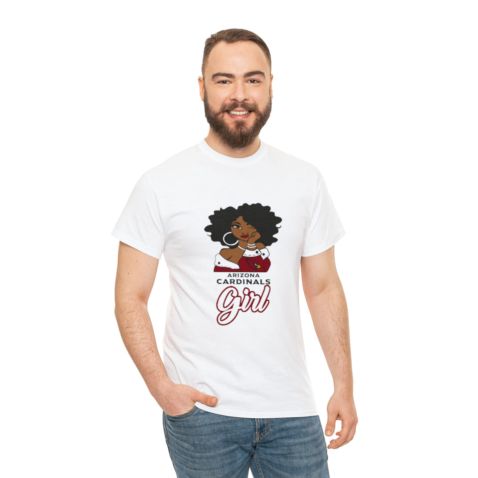Arizona Cardinals Girl Unisex Heavy Cotton Tee