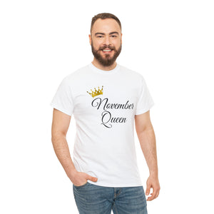 November Queen Unisex Heavy Cotton Tee