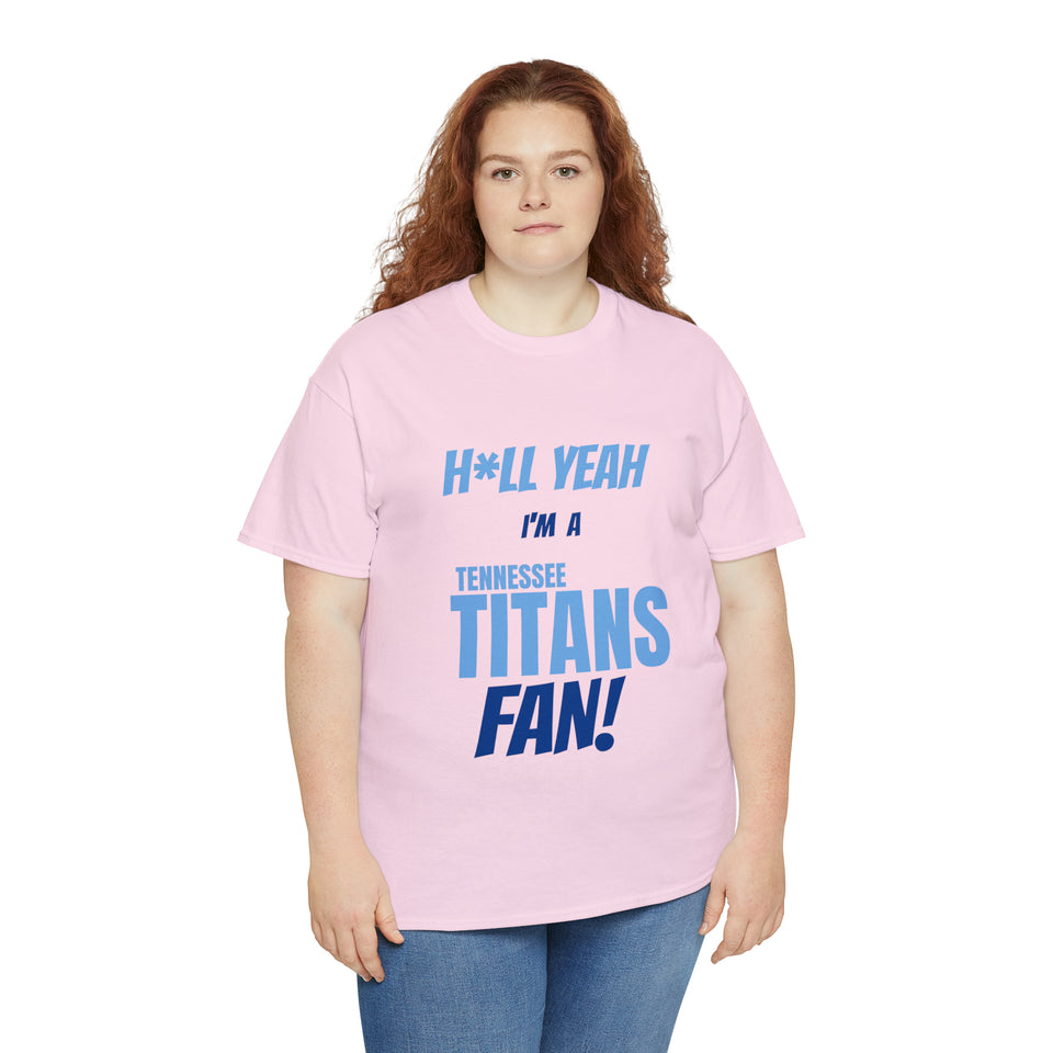 Tennessee Titans Football Unisex Heavy Cotton Tee