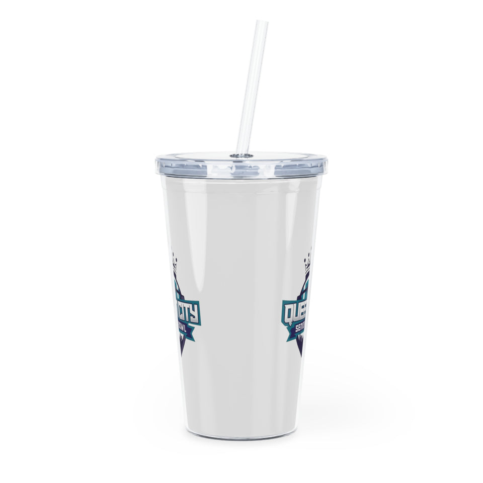 Queen City Senior Bowl Plastic Tumbler with Straw