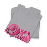 2 Yr Survivor Breast Cancer Awareness Unisex Heavy Cotton Tee