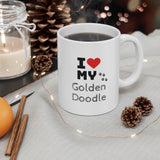 I Love My Golden Doodle Ceramic Mug 11oz