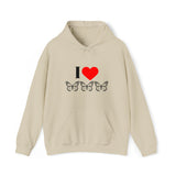 I Love Butterflies Unisex Heavy Blend™ Hooded Sweatshirt