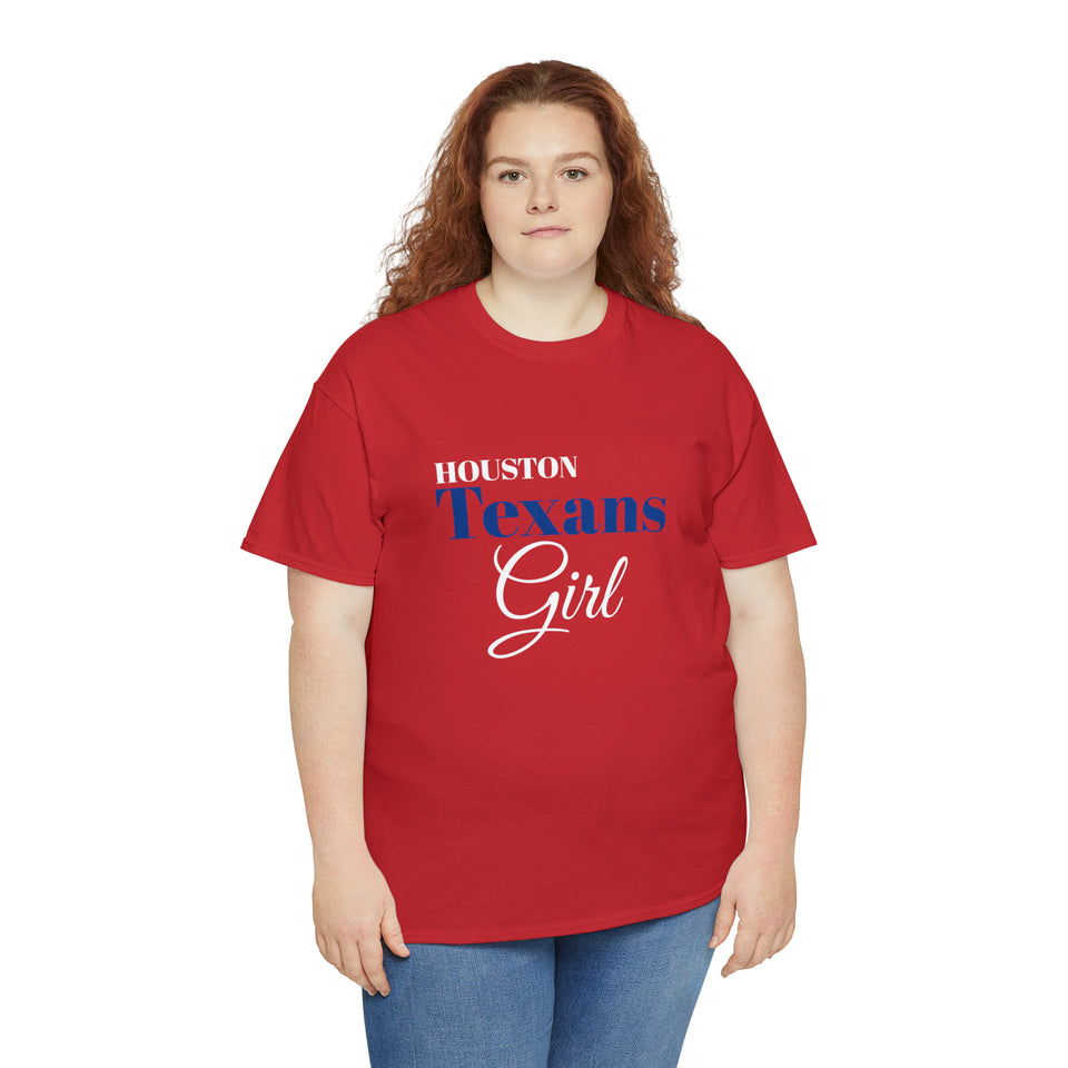 Houstons Texans Girl Unisex Heavy Cotton Tee