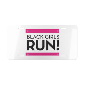 Black Girls Run Vanity Plate