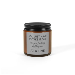 One At A Time Scented Soy Candle (Multi-Size, Amber Jar)