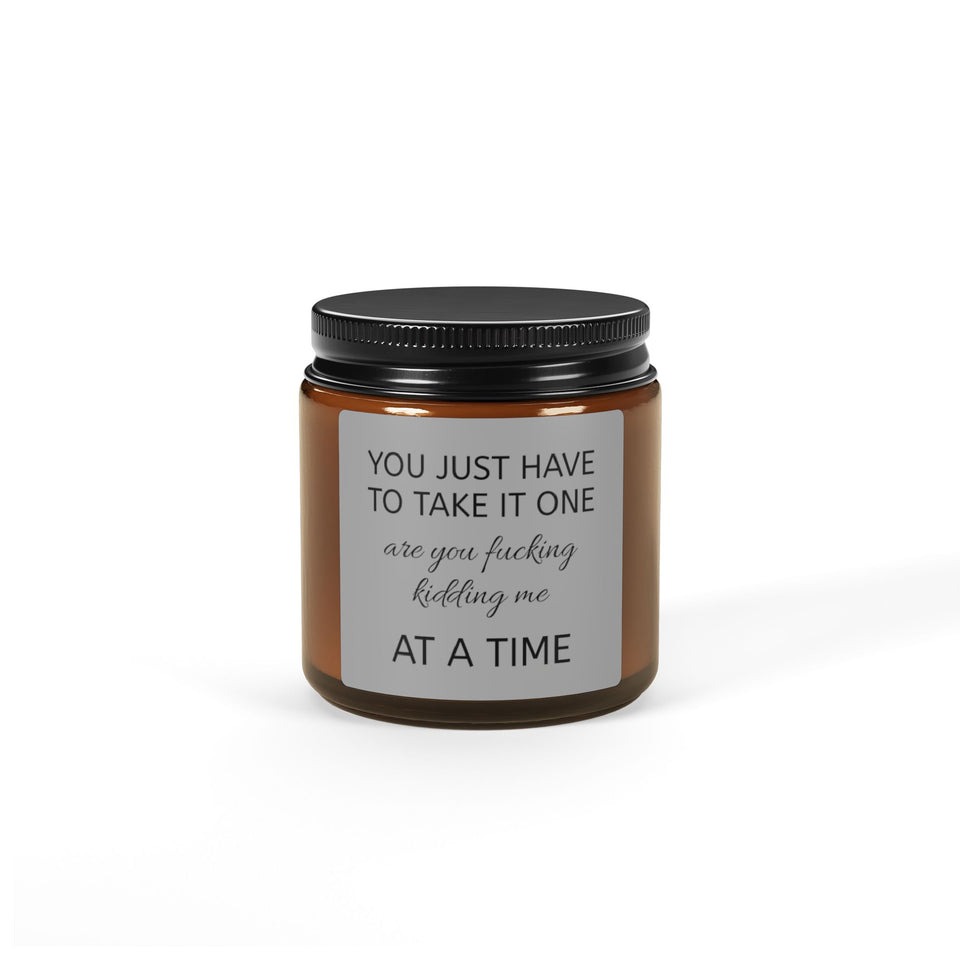 One At A Time Scented Soy Candle (Multi-Size, Amber Jar)