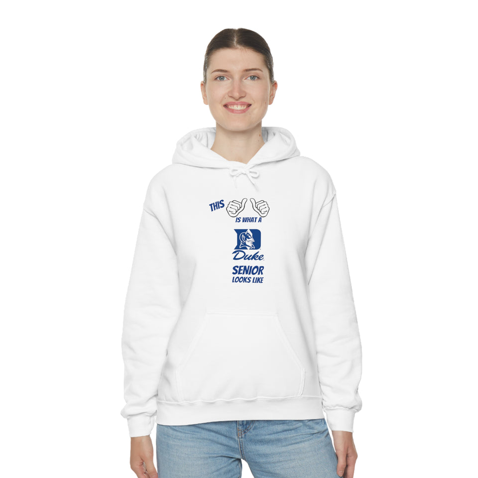 This Is What A Duke Senior Looks Like Unisex Heavy Blend™ Hooded Sweatshirt