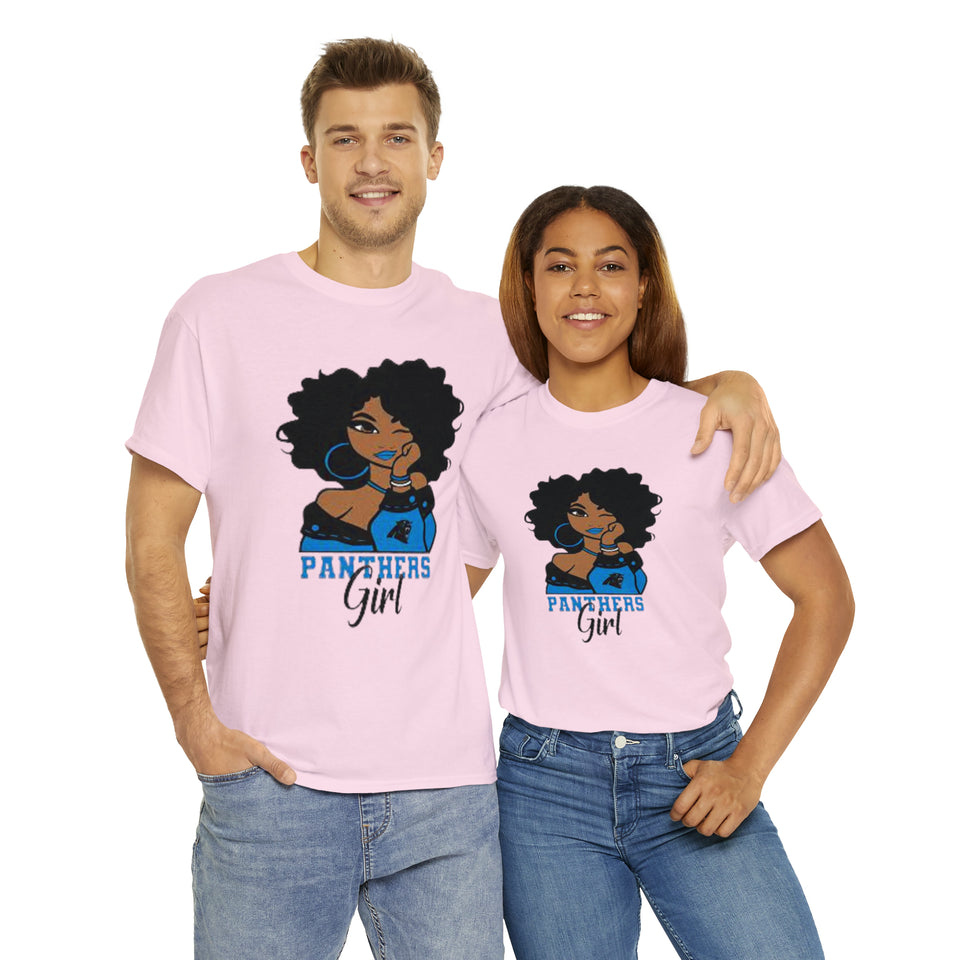 NFL Carolina Panthers Girl Unisex Heavy Cotton Tee