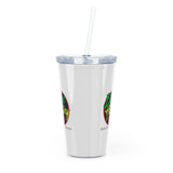 Black Therapists Matter Plastic Tumbler with Straw