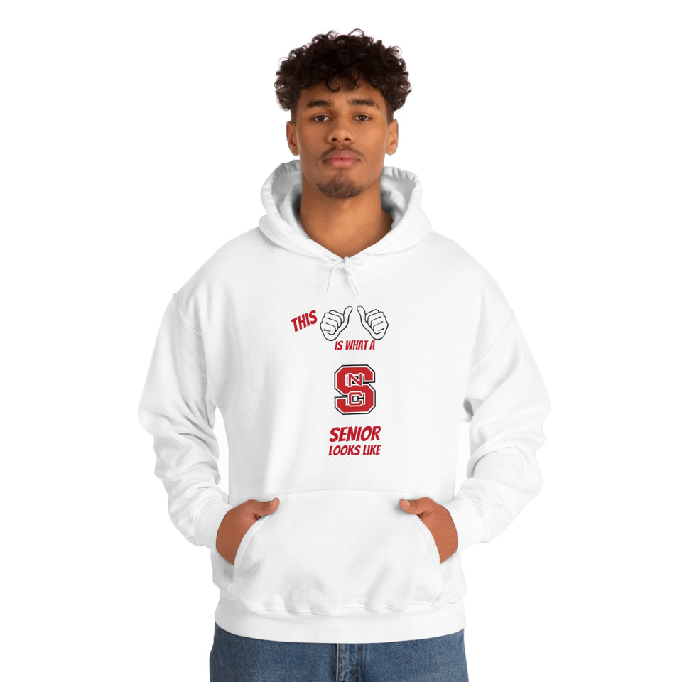 This Is What A NC State Senior Looks Like Unisex Heavy Blend™ Hooded Sweatshirt