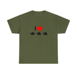I Love Turtles Unisex Heavy Cotton Tee