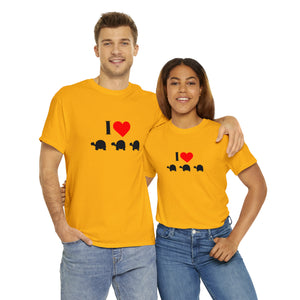 I Love Turtles Unisex Heavy Cotton Tee