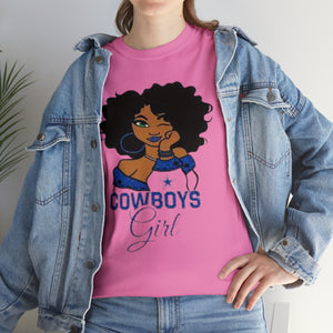 Dallas Cowboys Girl Unisex Heavy Cotton Tee