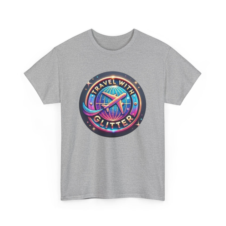 Travel With Glitter Unisex Heavy Cotton Tee
