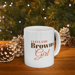 Clevland Browns Girl Ceramic Mug 11oz