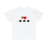 I Love Turtles Unisex Heavy Cotton Tee