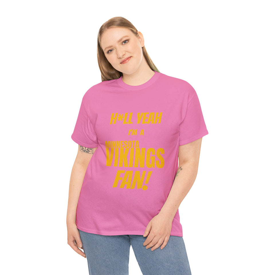 Minnesota Vikings Football Unisex Heavy Cotton Tee