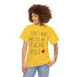 Teacher Voice Titles Cotton Tee