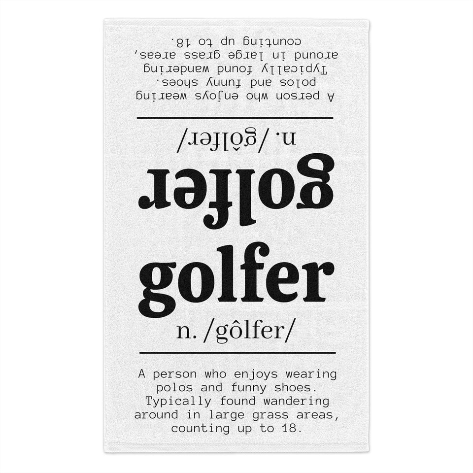 Golfer Rally Towel, 11x18