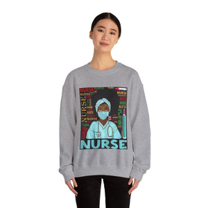 Black Nurse Crewneck Sweatshirt