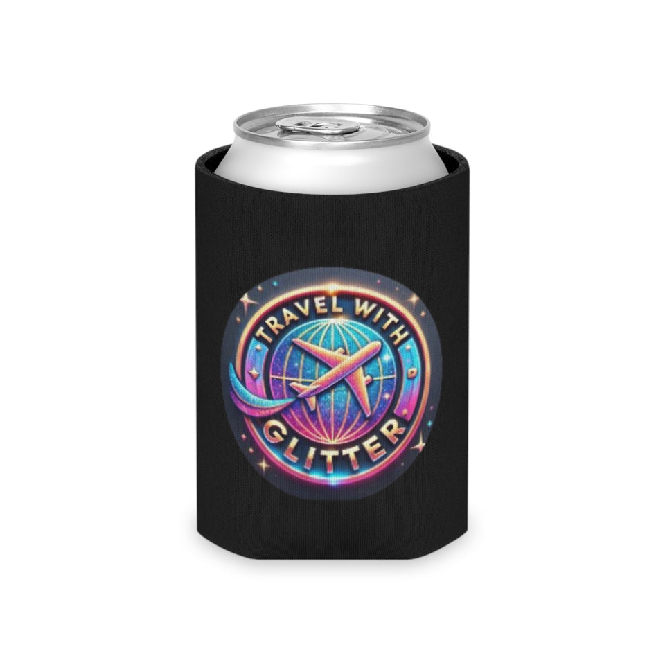 Travel With Glitter Can Cooler