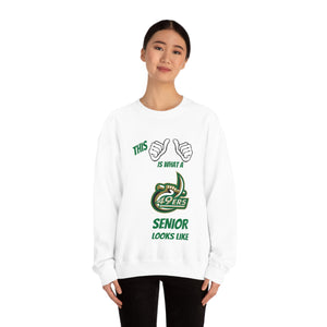 This Is What A UNCC Senior Looks Like Unisex Heavy Blend™ Crewneck Sweatshirt