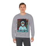 Black Nurse Crewneck Sweatshirt