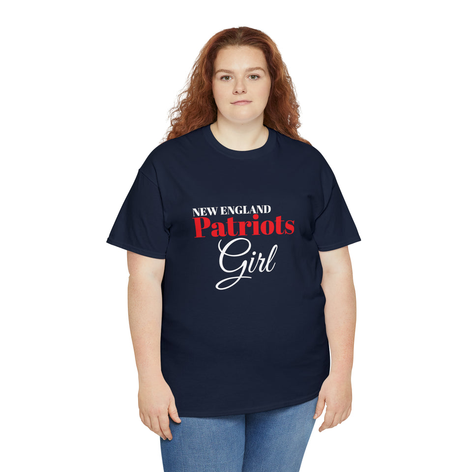 New England Patriots Girl Unisex Heavy Cotton Tee
