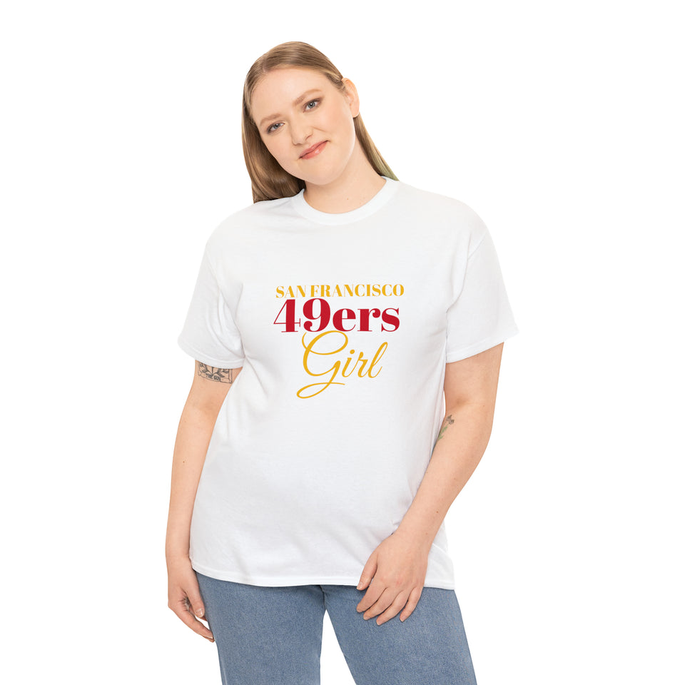 San Francisco 49ers Girl Unisex Heavy Cotton Tee