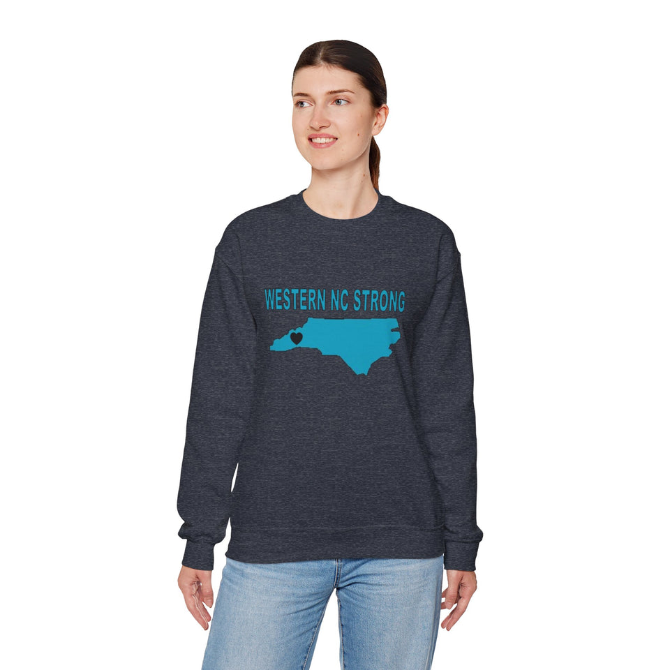 Western NC Strong Unisex Heavy Blend™ Crewneck Sweatshirt