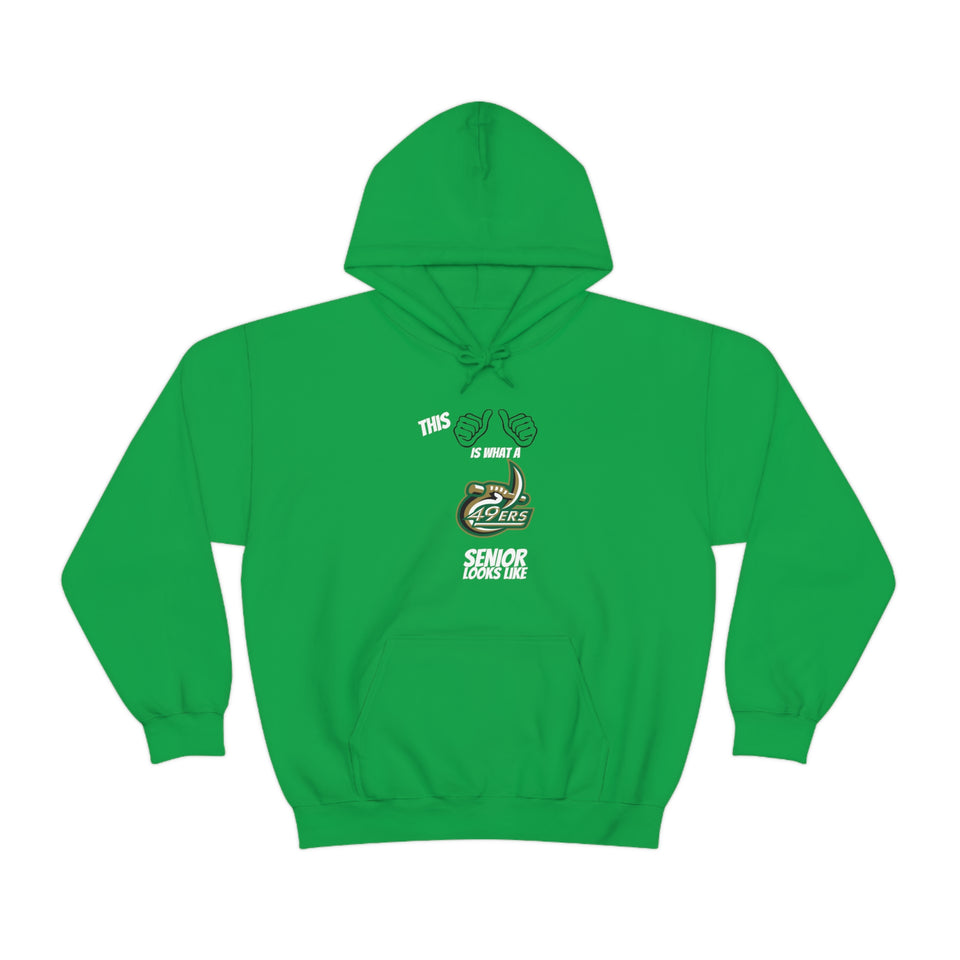 This Is What A UNCC Senior Looks Like Unisex Heavy Blend™ Hooded Sweatshirt