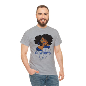 Dallas Cowboys Girl Unisex Heavy Cotton Tee