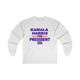 Kamala Harris for President Unisex Ultra Cotton Long Sleeve Tee