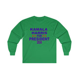 Kamala Harris for President Unisex Ultra Cotton Long Sleeve Tee