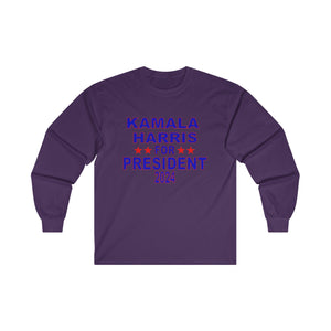 Kamala Harris for President Unisex Ultra Cotton Long Sleeve Tee