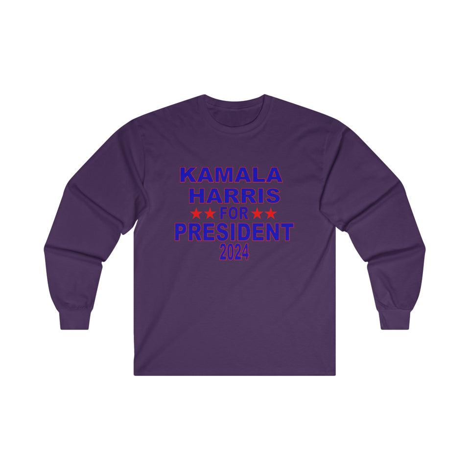 Kamala Harris for President Unisex Ultra Cotton Long Sleeve Tee