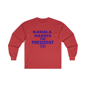 Kamala Harris for President Unisex Ultra Cotton Long Sleeve Tee