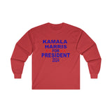 Kamala Harris for President Unisex Ultra Cotton Long Sleeve Tee