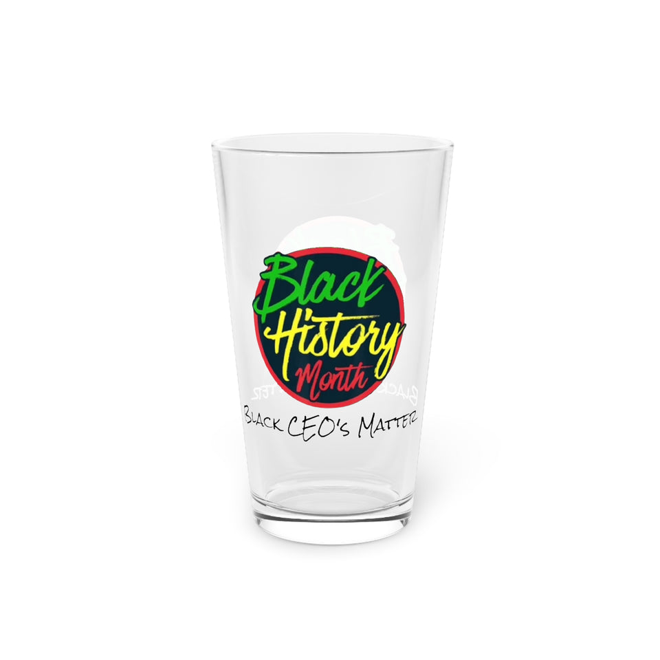 Black CEO's Matter Pint Glass, 16oz