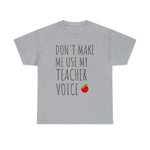 Teacher Voice Titles Cotton Tee