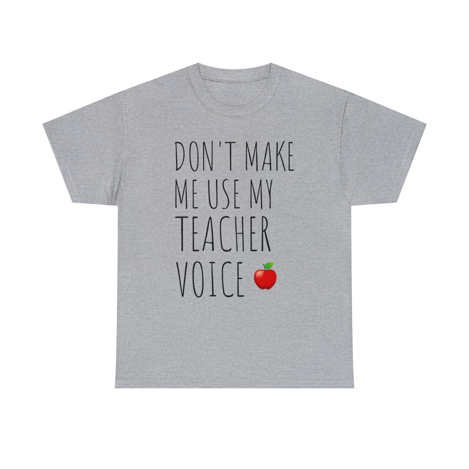 Teacher Voice Titles Cotton Tee