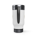 Wise Guy's Chess Club Stainless Steel Travel Mug with Handle, 14oz