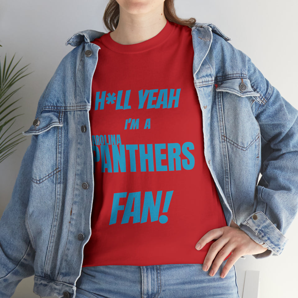 Carolina Panthers Football Unisex Heavy Cotton Tee