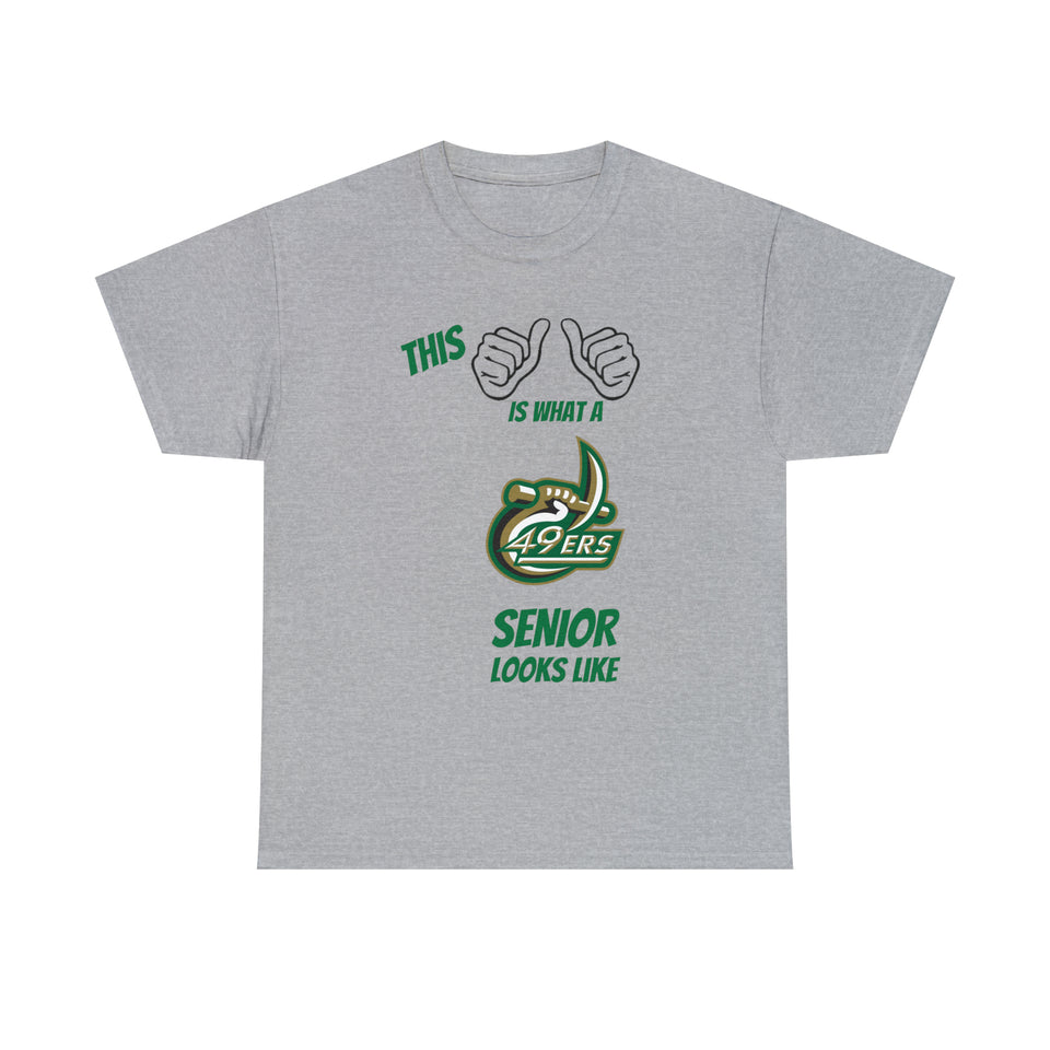 This Is What A UNCC Senior Looks Like Unisex Heavy Cotton Tee