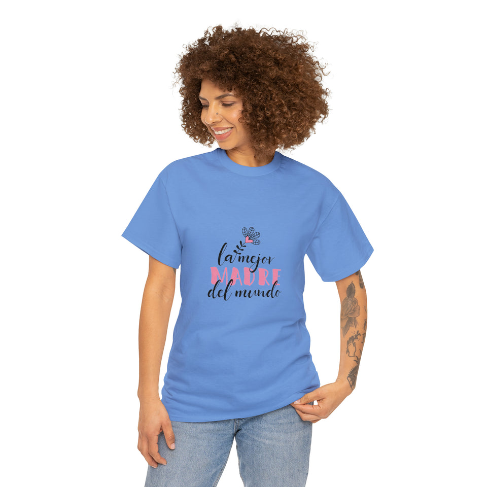 World's Best Mom Spanish Unisex Heavy Cotton Tee