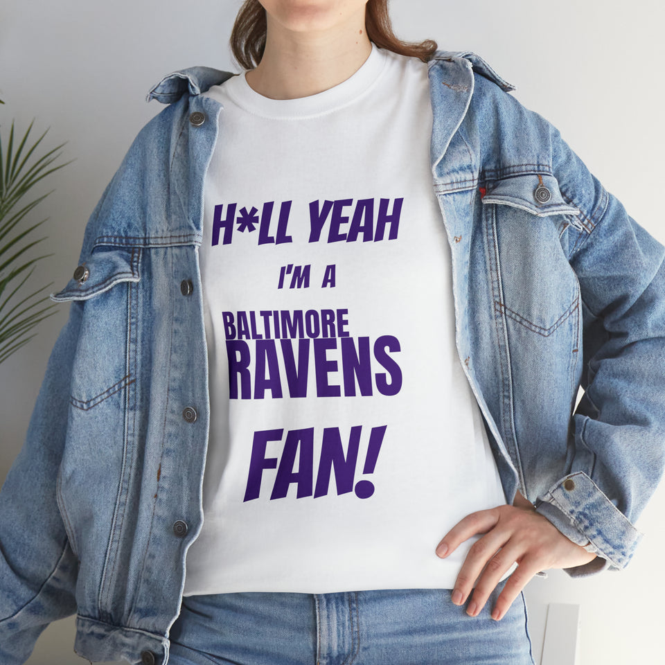 Baltimore Ravens Football Unisex Heavy Cotton Tee